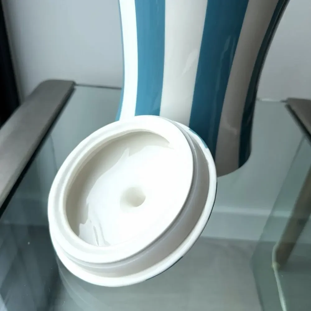 Jonathan Adler Vice EDIBLES Canister Blue & White Stripes - 8